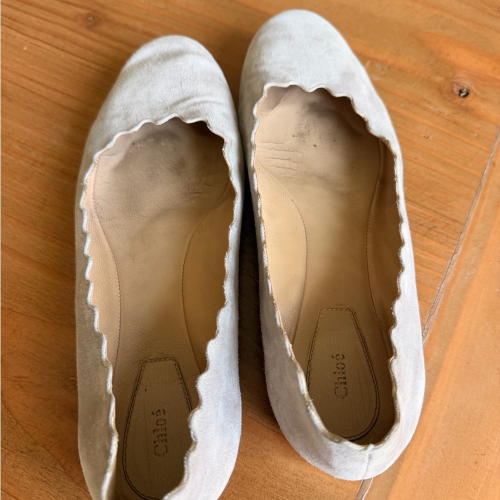 Chloe Suede Ballet Flats